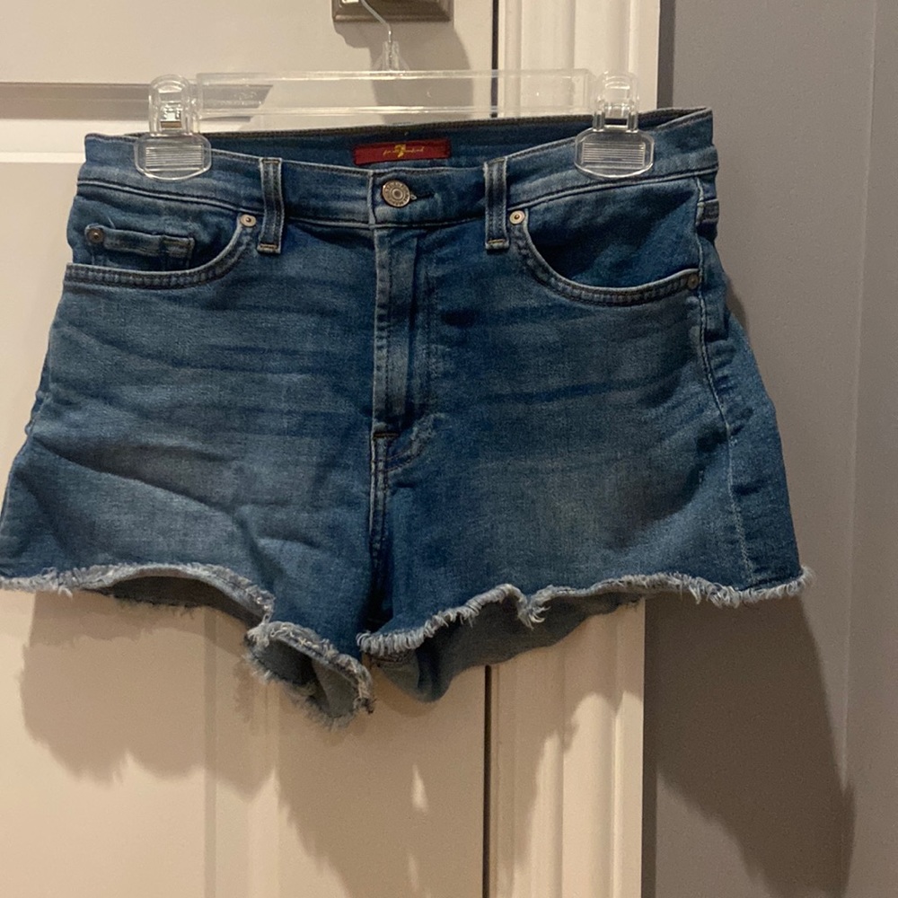 7 for all mankind jean shorts
